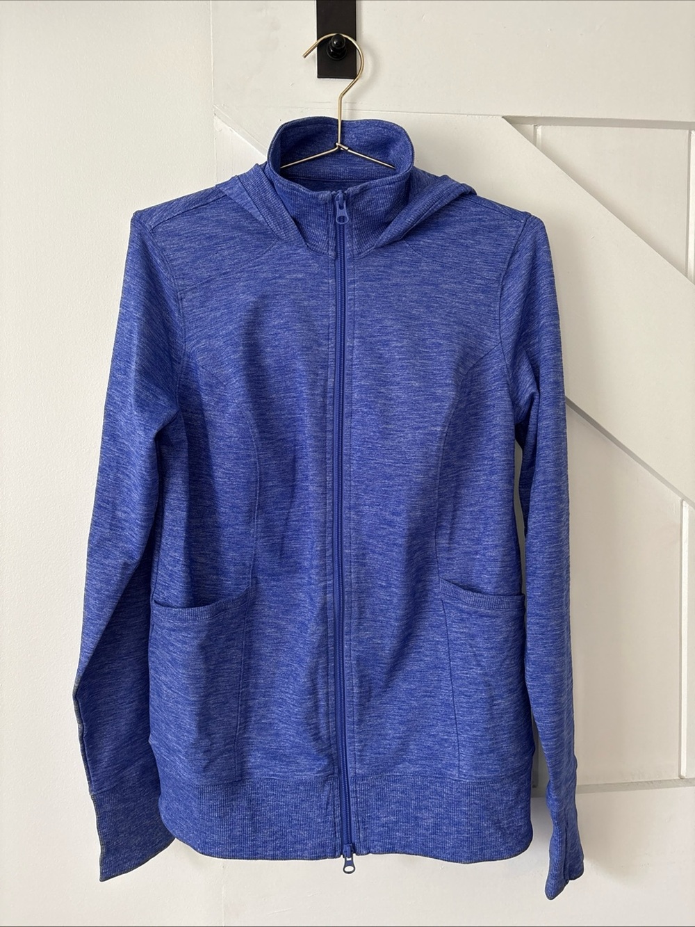 Duluth Trading Co Purple Full Zip Hooded Jacket Size XS Thumb Holes Pockets